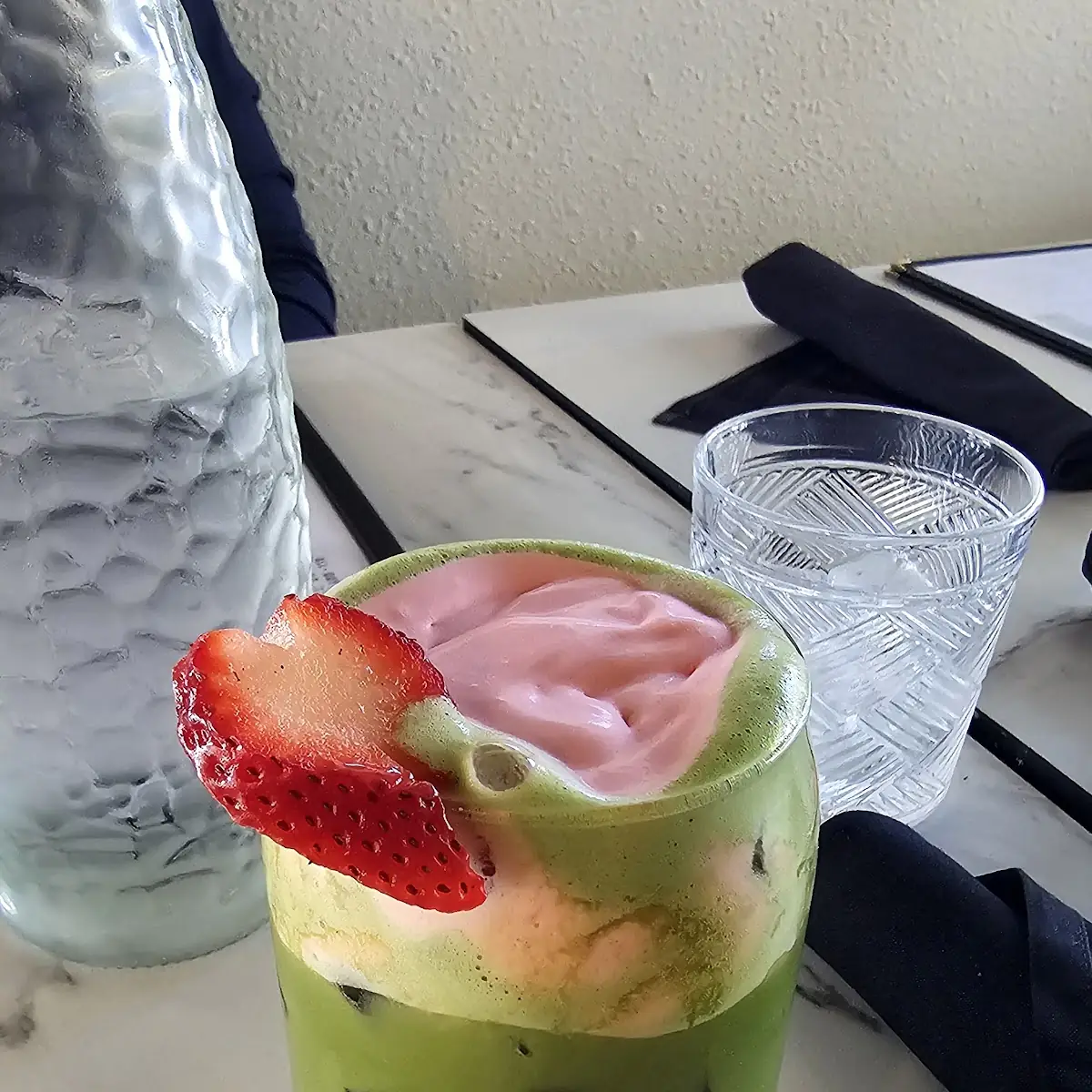 Strawberry Matcha Latte
