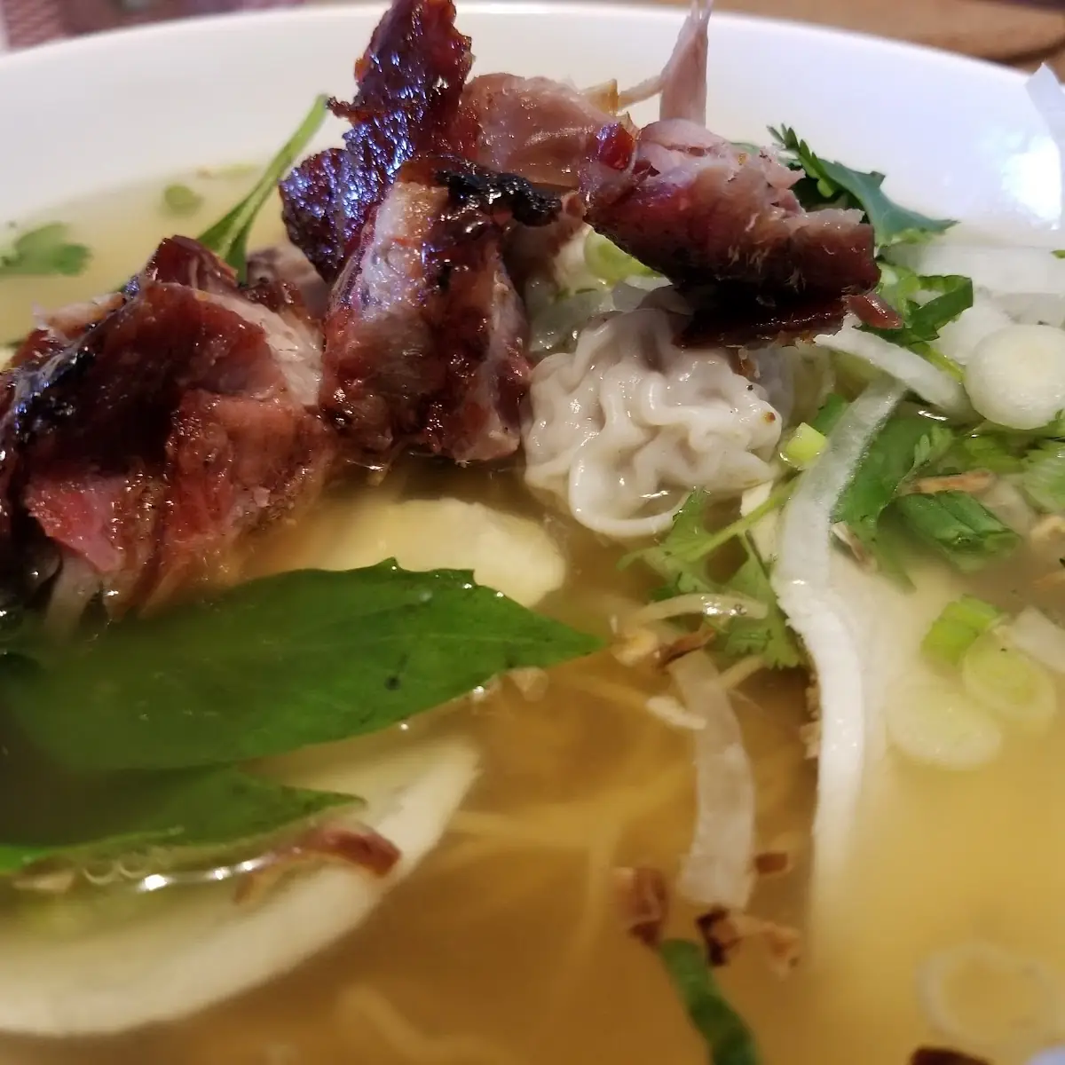 Won Ton Noodle Soup with BBQ Pork