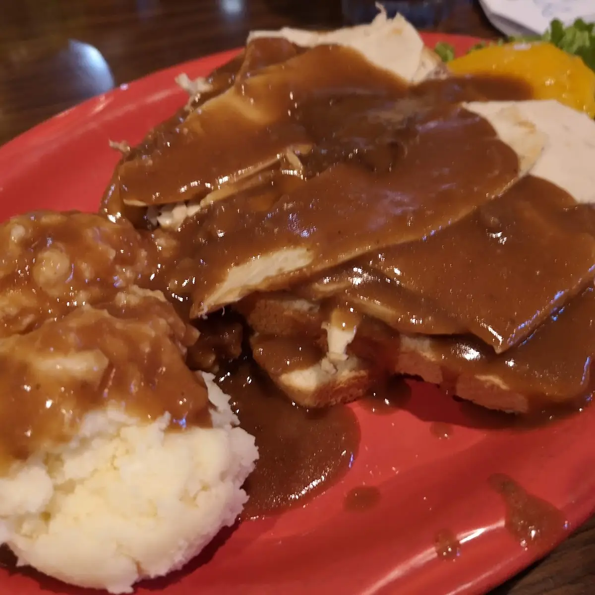 Open Faced Turkey Sandwich