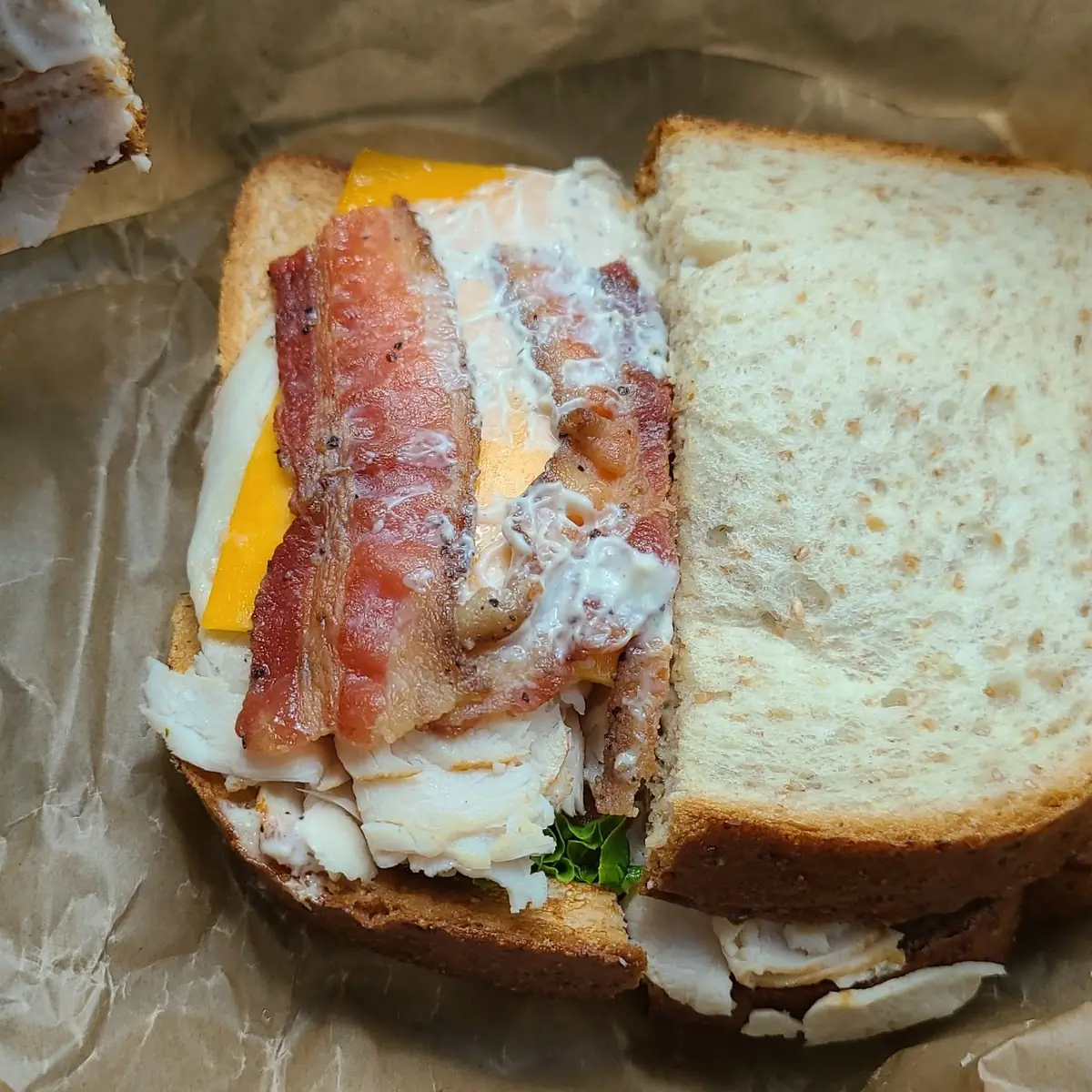 Turkey Ranch Bacon Sandwich