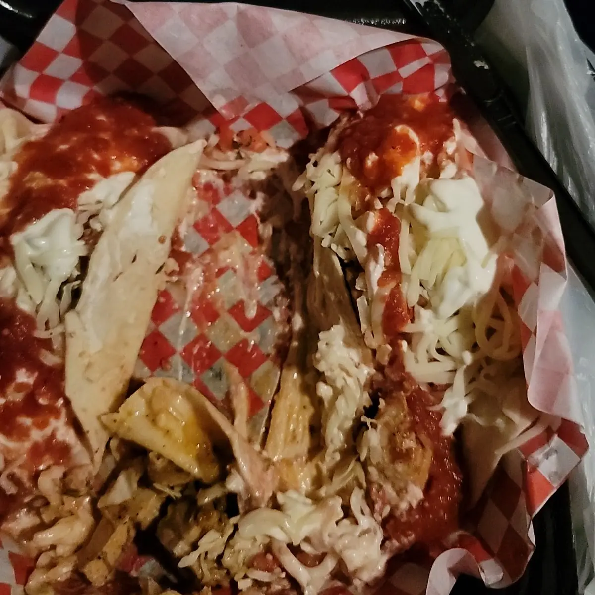 Shredded Chicken Soft Tacos
