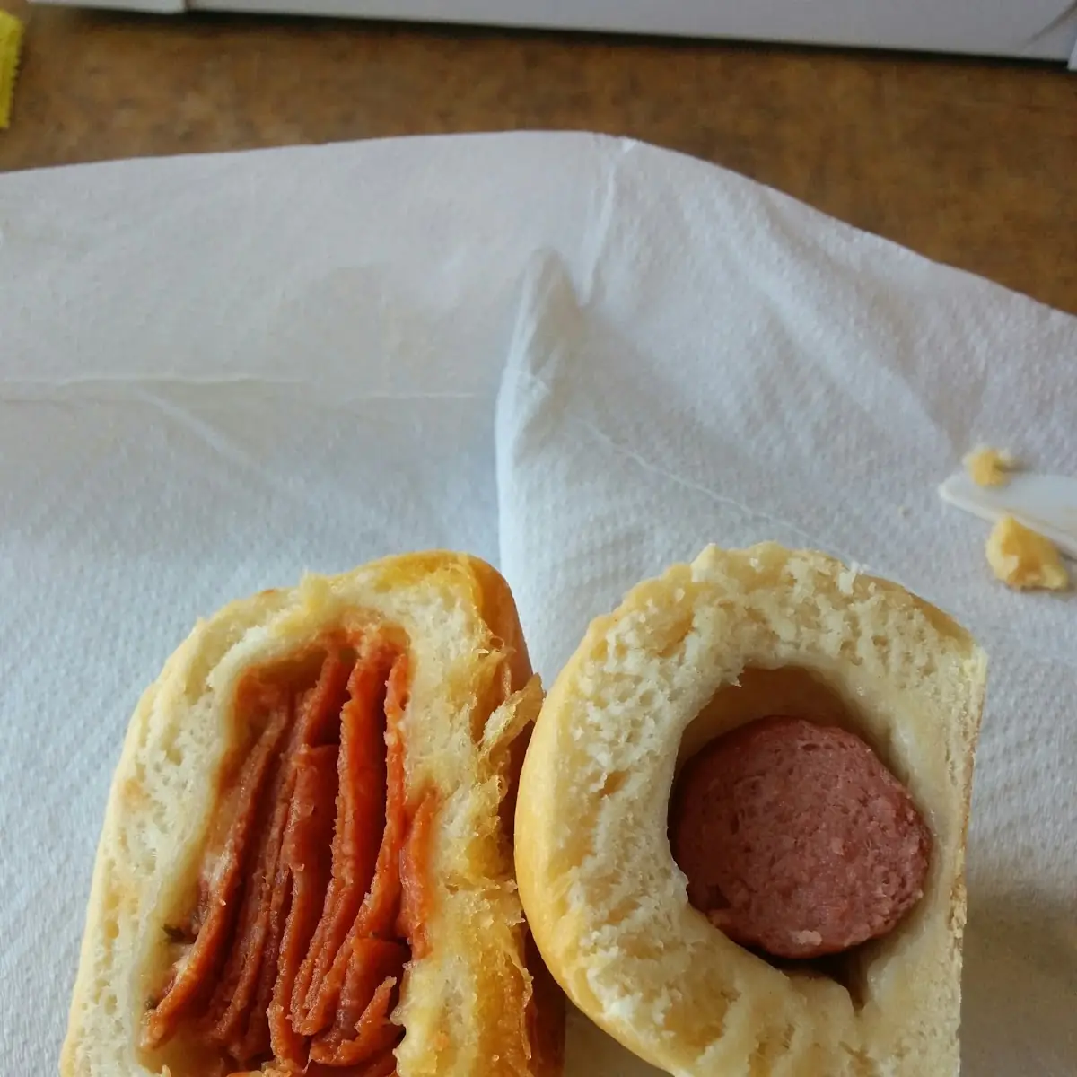 Pepperoni and Cheese Kolache