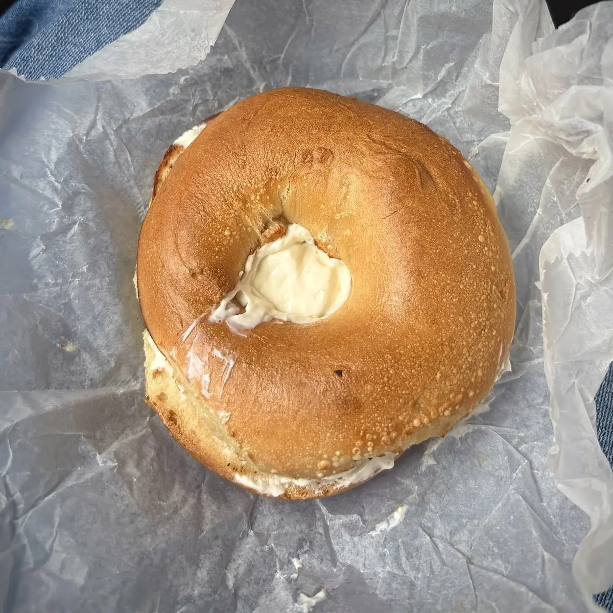 Plain Bagel with Cream Cheese