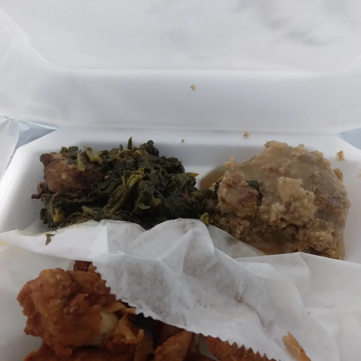 Collard Greens Chicken Wings Dressing