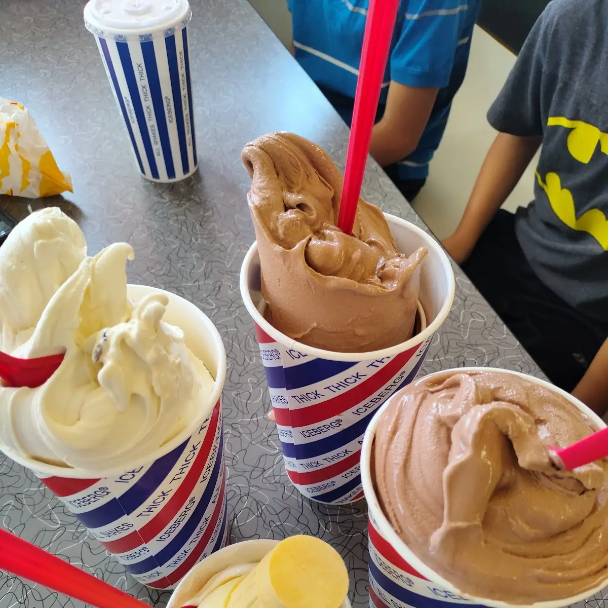 Maple Bacon Shake and Chocolate Chocolate Chip Cookie Dough