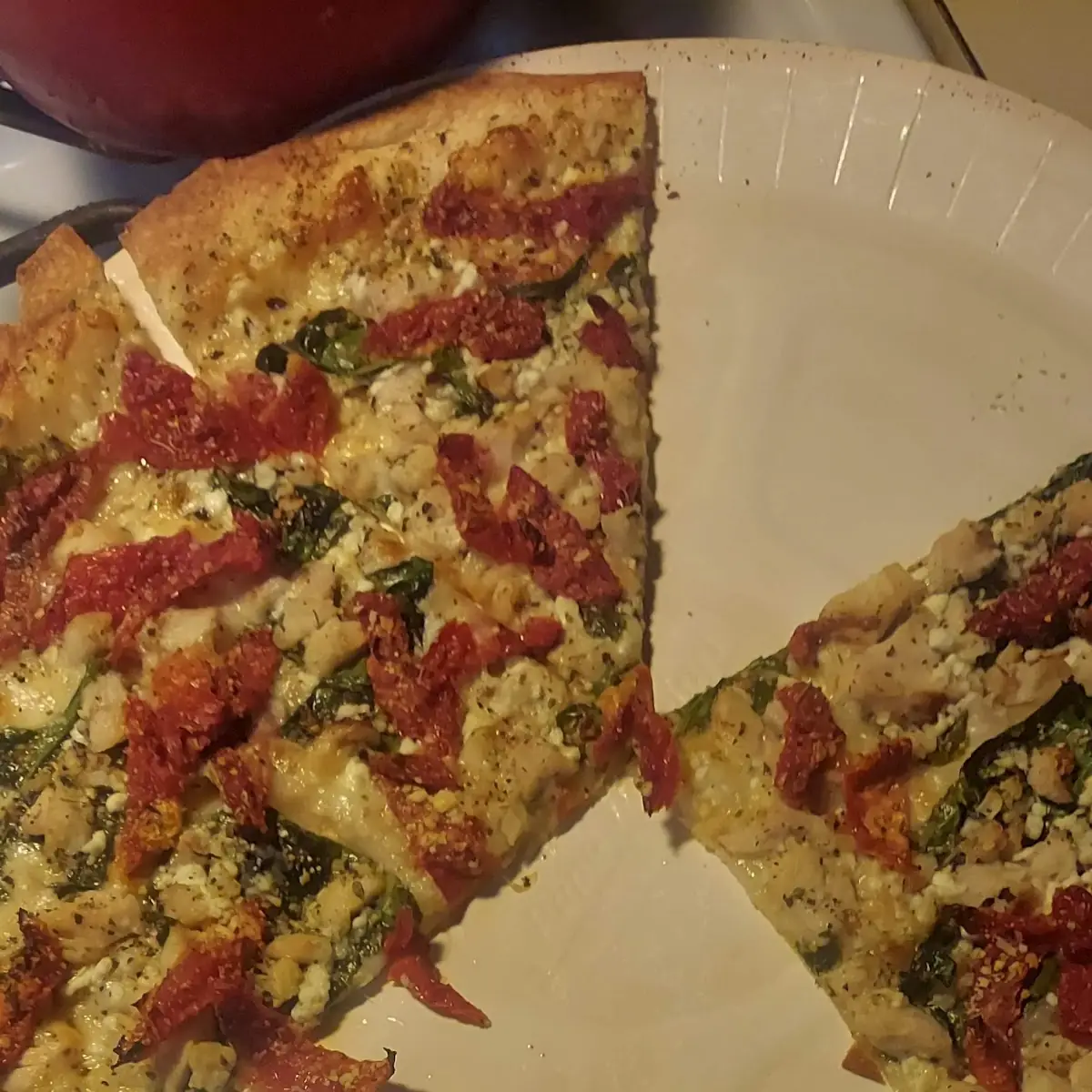 Chicken Herb Mediterranean Pizza