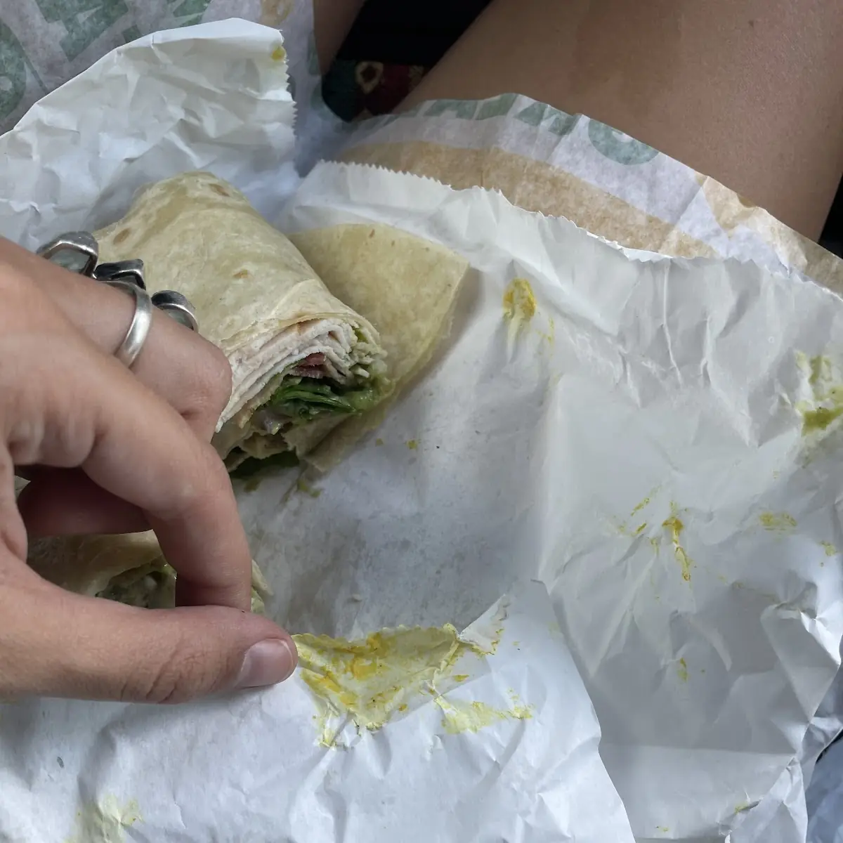 Turkey Bacon Guacamole Wrap