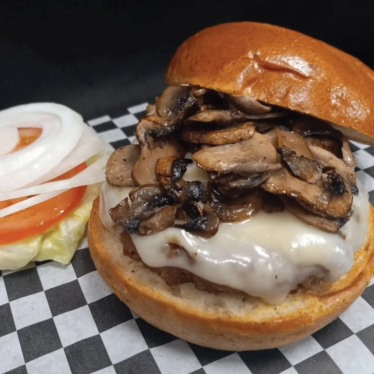 Mushroom Swiss Burger