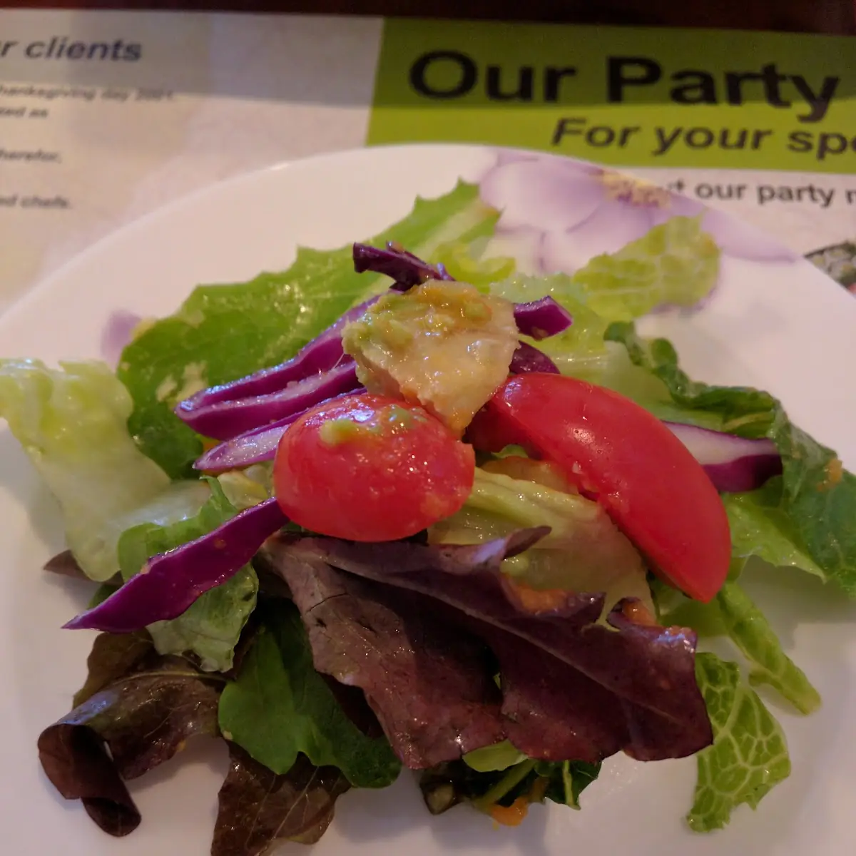 Green Salad with Ginger Dressing
