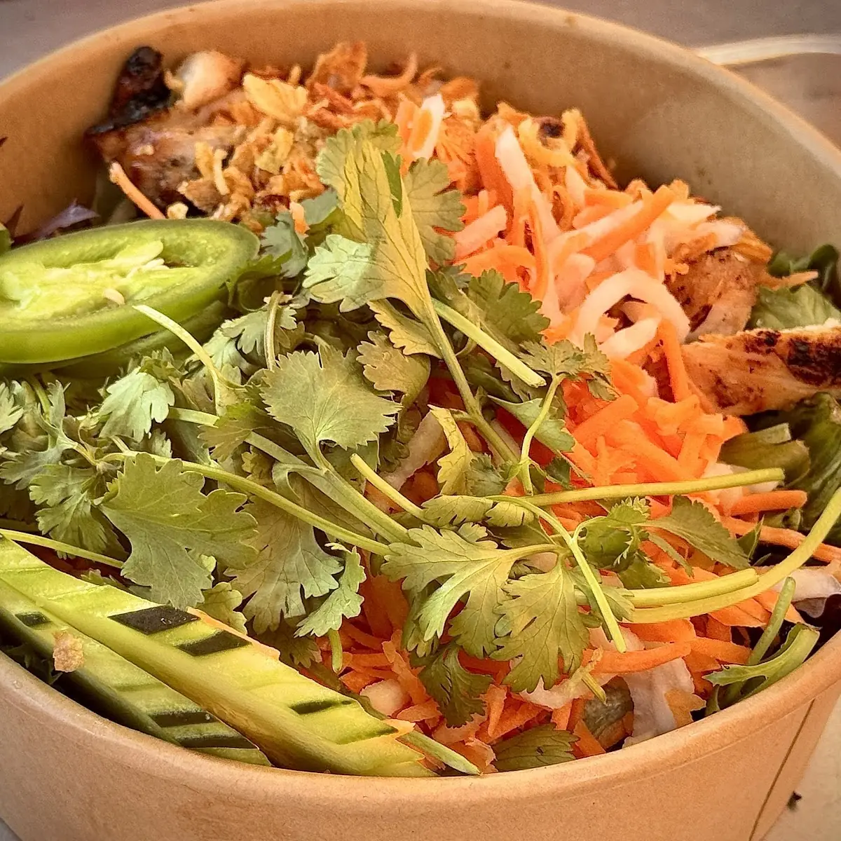 Lemongrass Chicken Salad Bowl