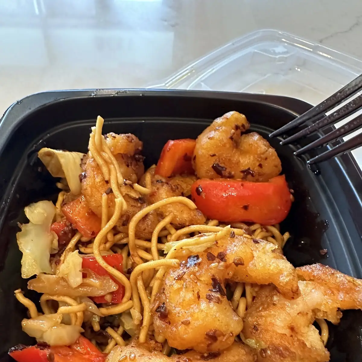 Crispy Shrimp Chow Mein