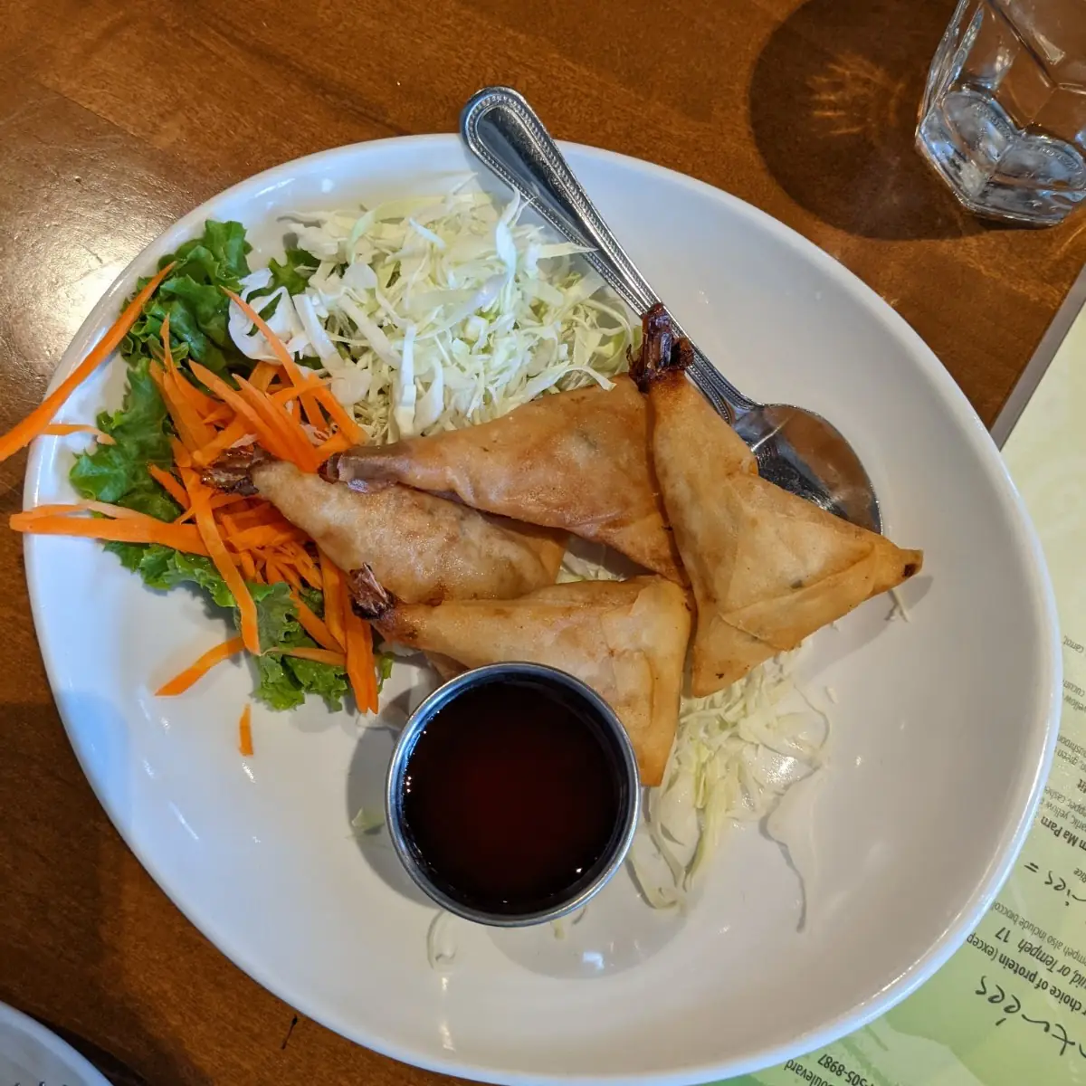 Triangle Shrimp Tempura Appetizer