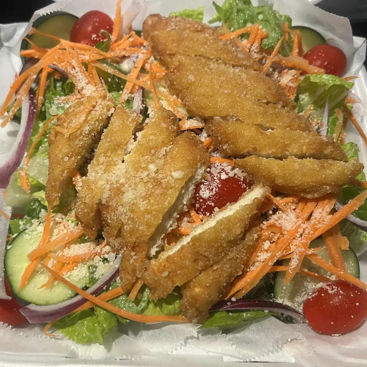 Garlic Parmesan Chicken Salad