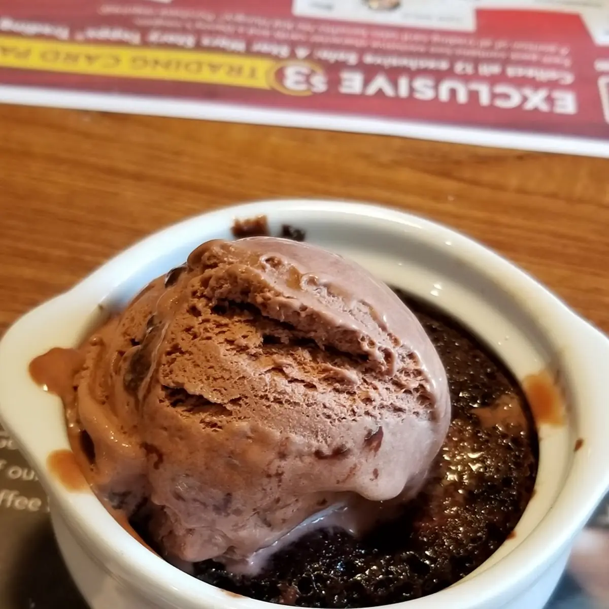 Choco Lava Cake with Chocolate Ice Cream
