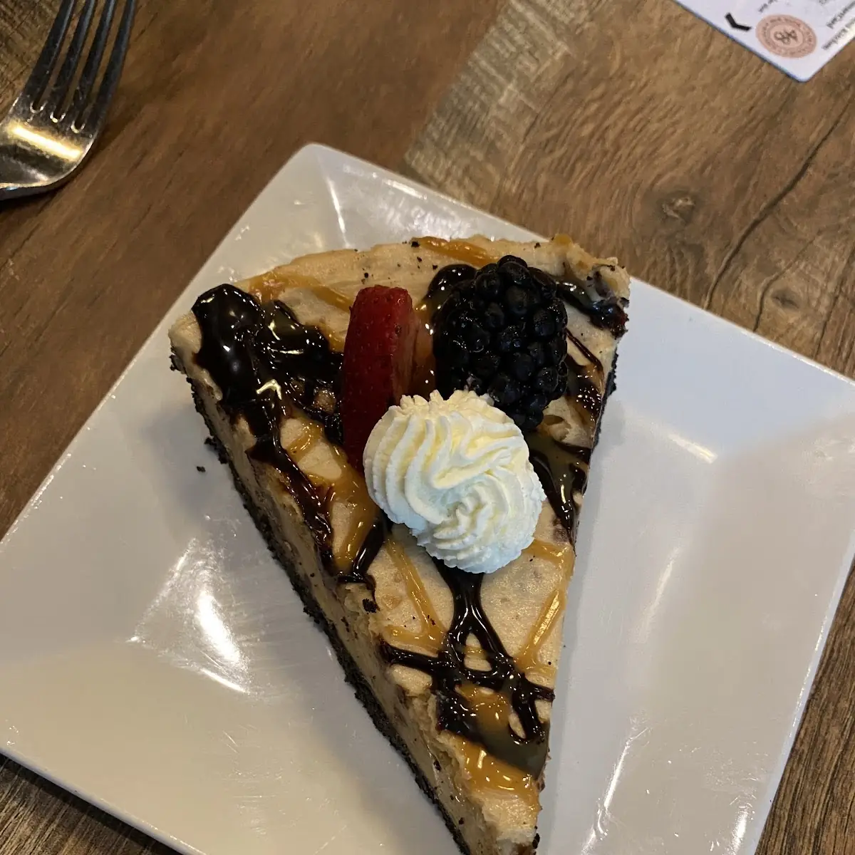 Chocolate Peanut Butter Cake with Oreo Cookie Crust