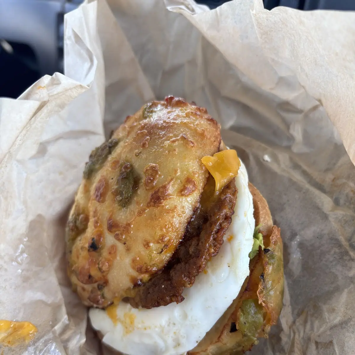 Bacon, Avocado, & Tomato Egg White Sandwich