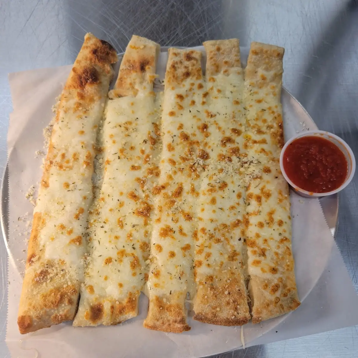 Bread Sticks with Mozzarella Cheese