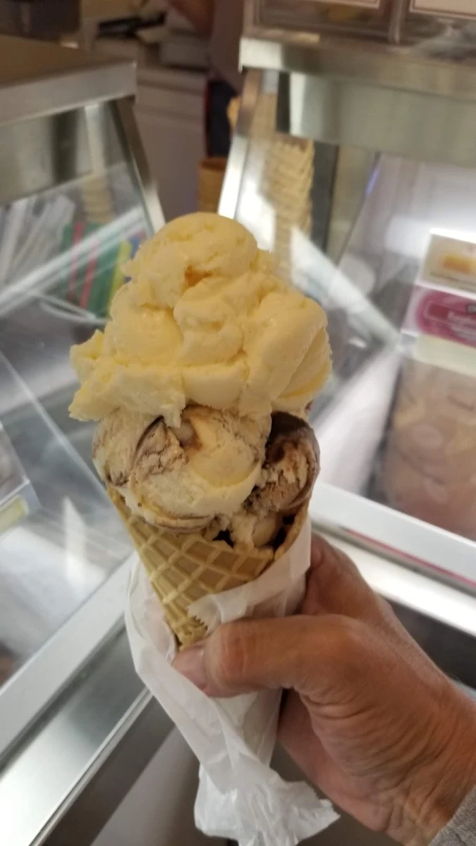 Three Scooper Ice Cream Waffle Cone