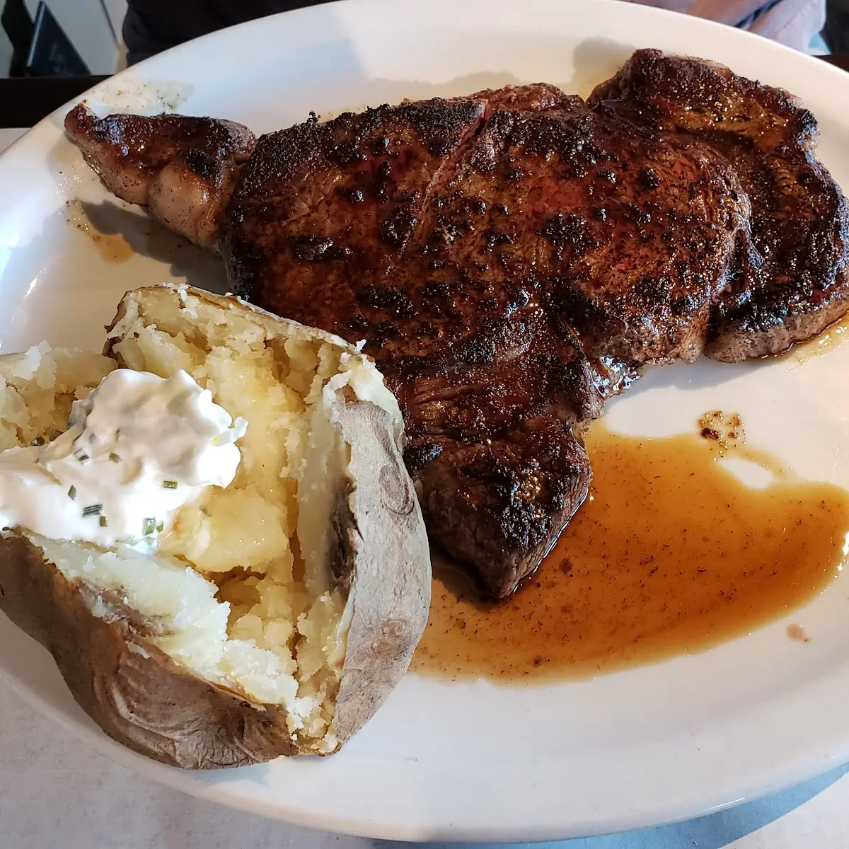 Ribeye Steak & Loaded Baked Potato