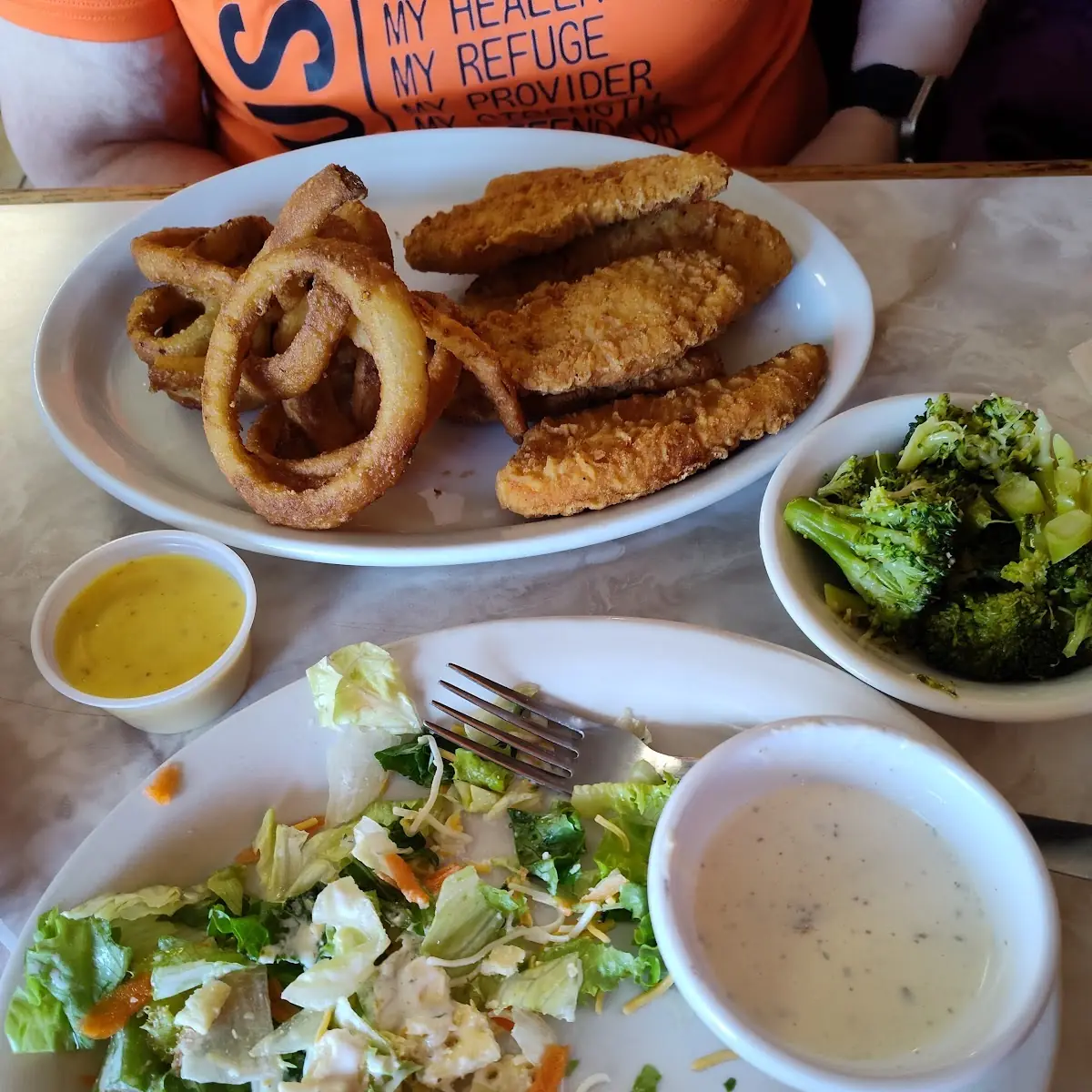 Chicken Strips & House Salad