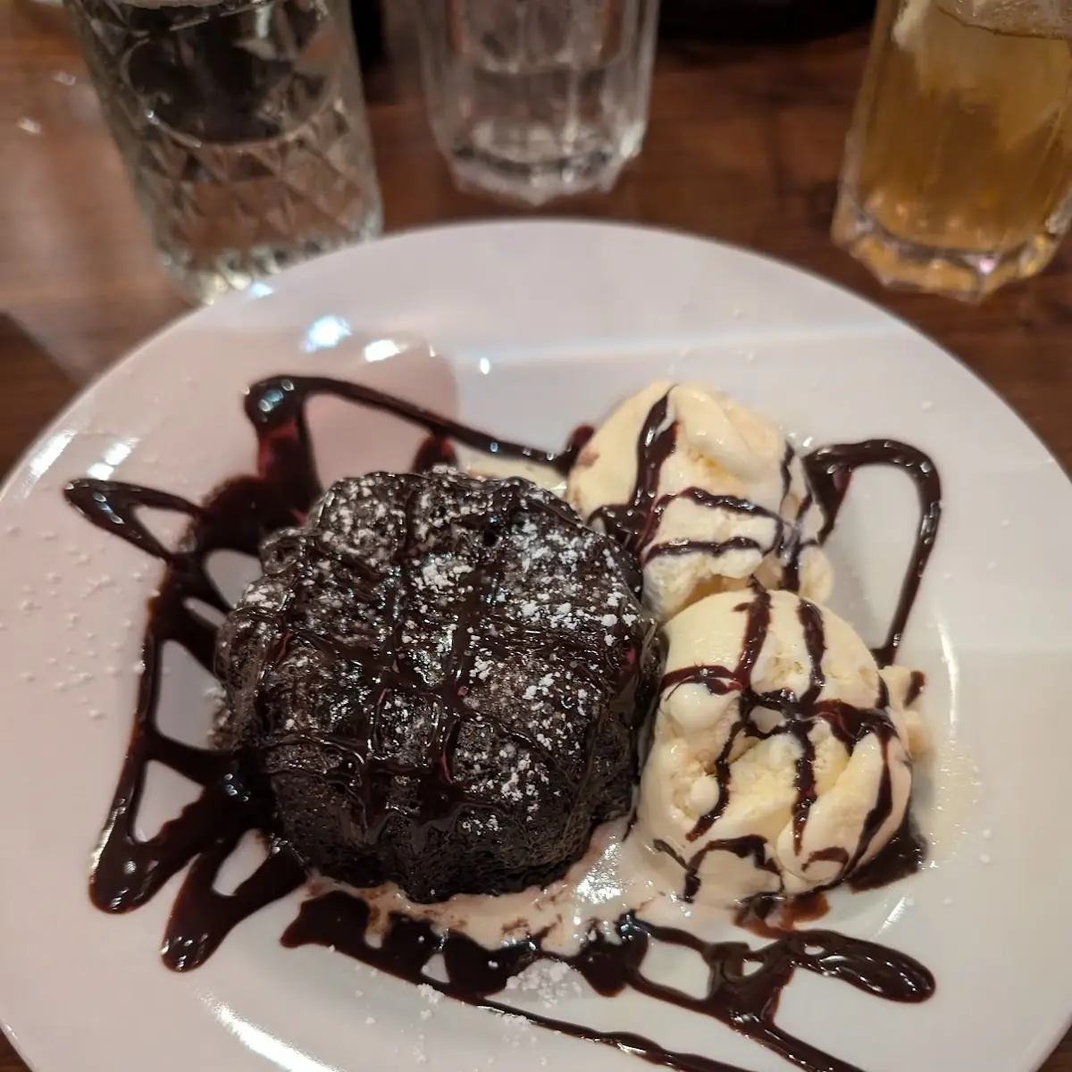 Chocolate Lava Cake with Ice Cream