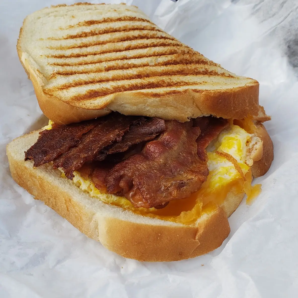 Bacon Egg and Cheese Panini