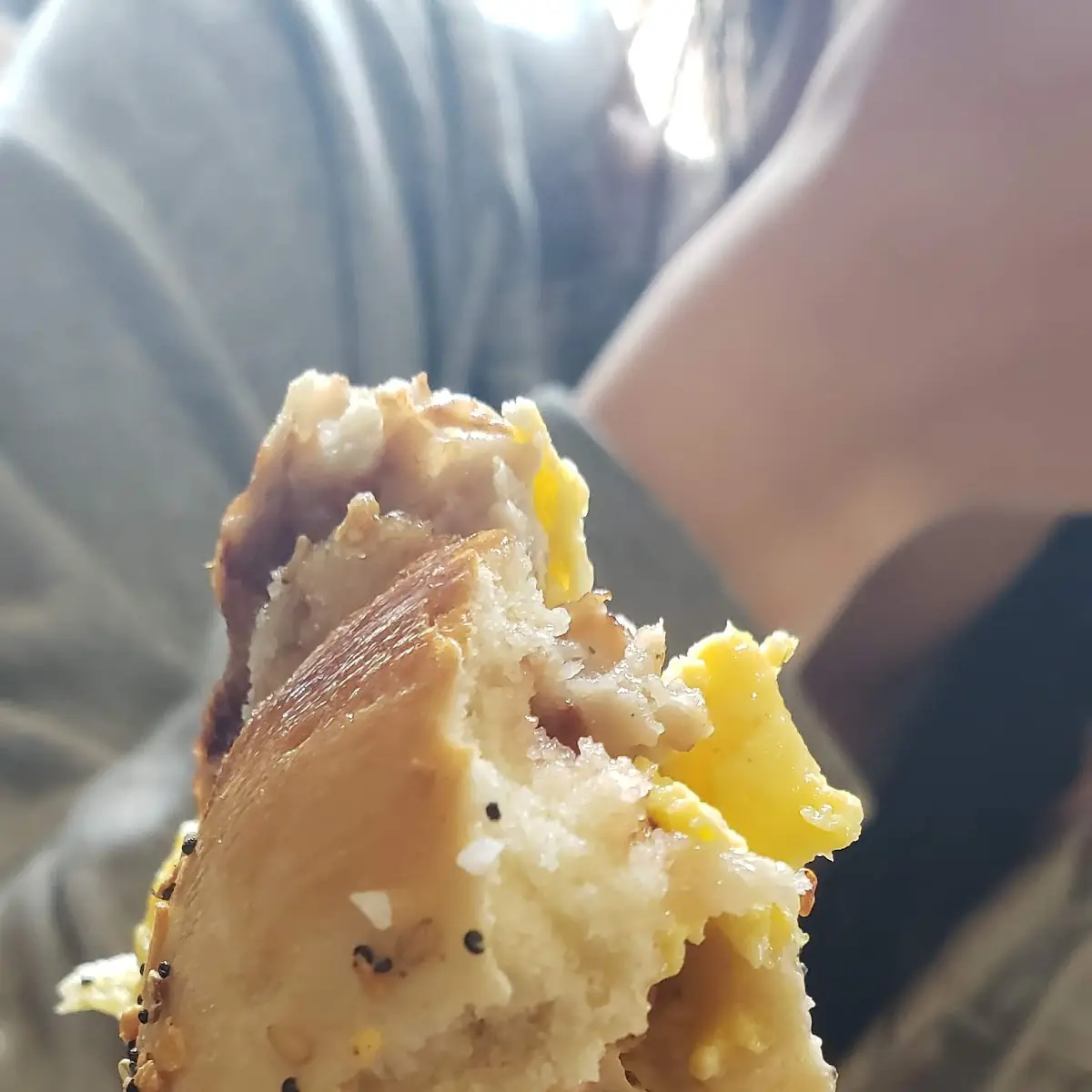 At Ham Egg Cheese Breakfast Bagel