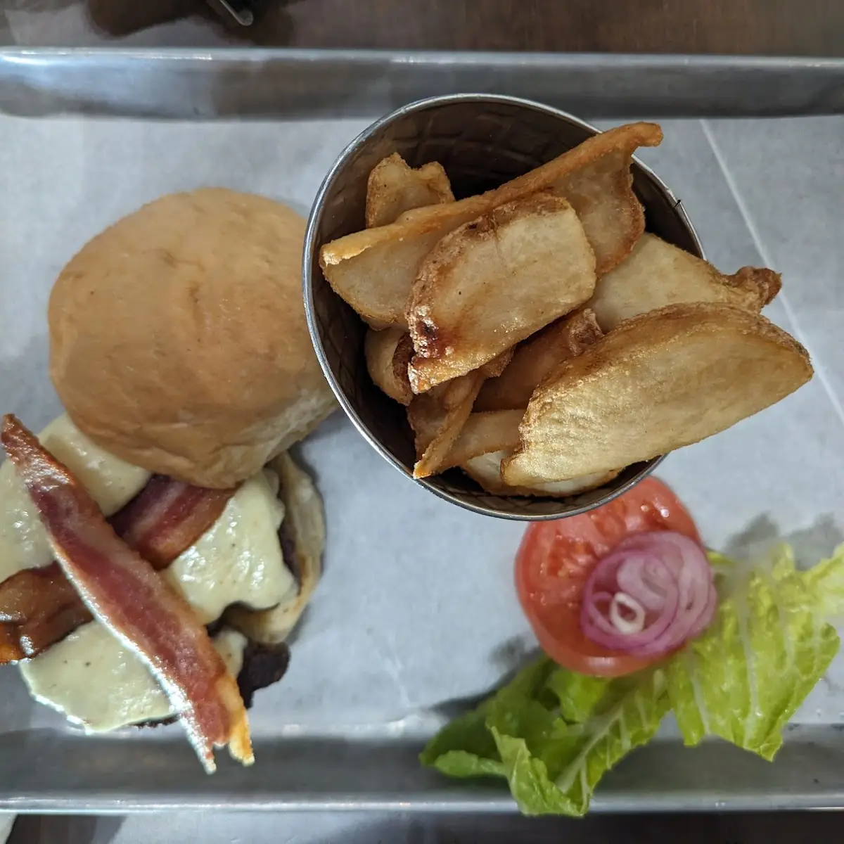 Burger and Fries