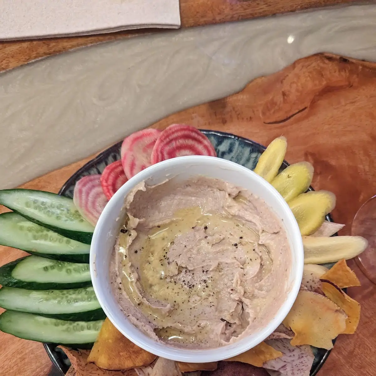 Smoked Taro Hummus