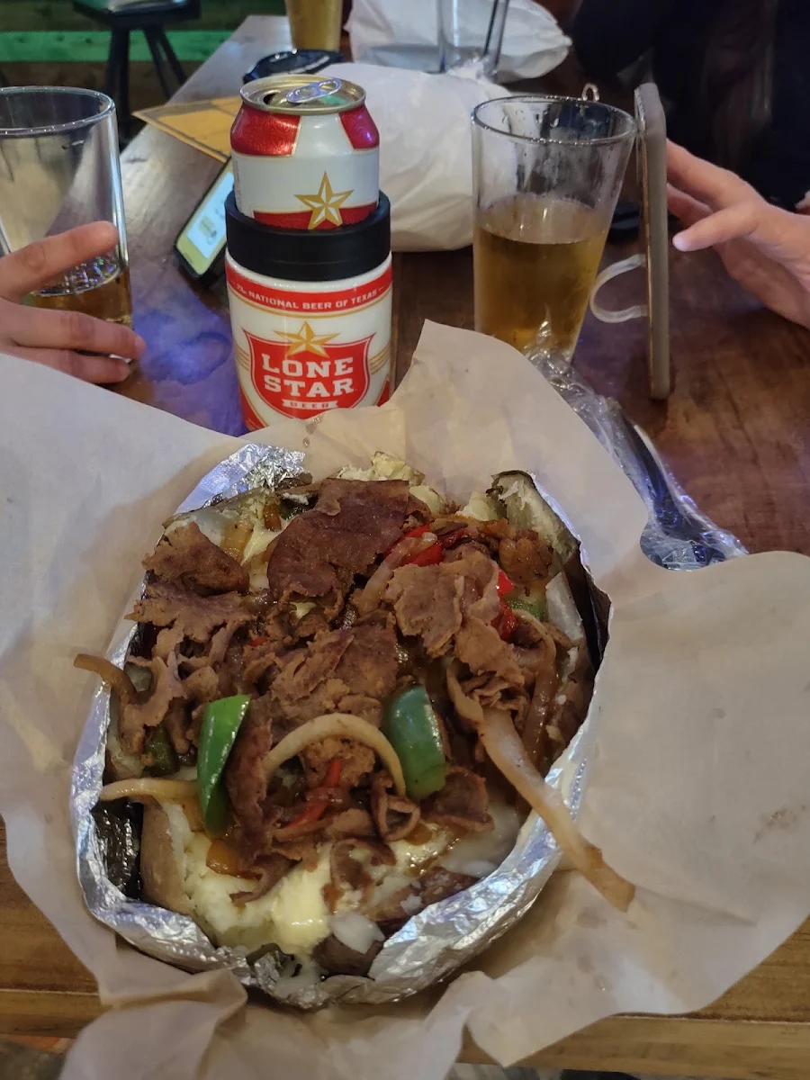 Philly Cheese Steak Baked Potato