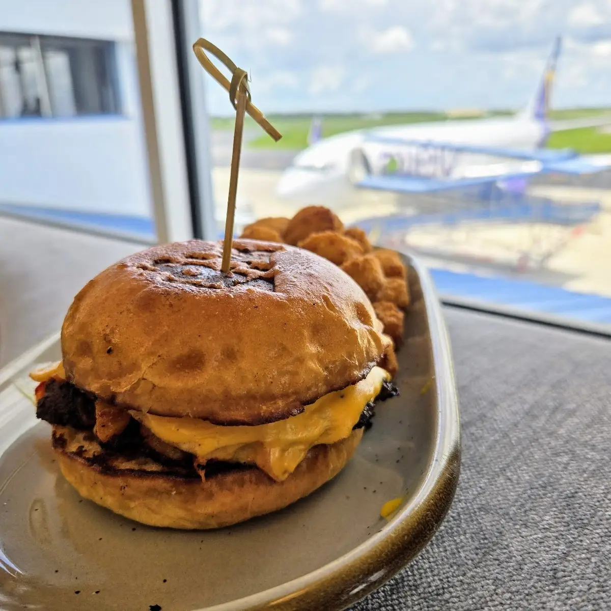 Kimchi Burger with a View