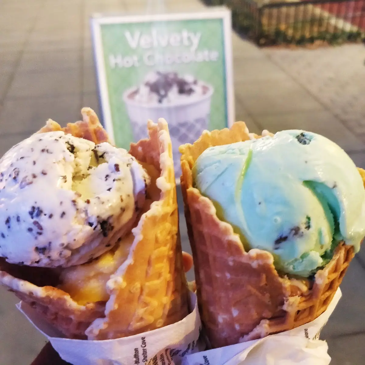 Blueberry Waffle Cone
