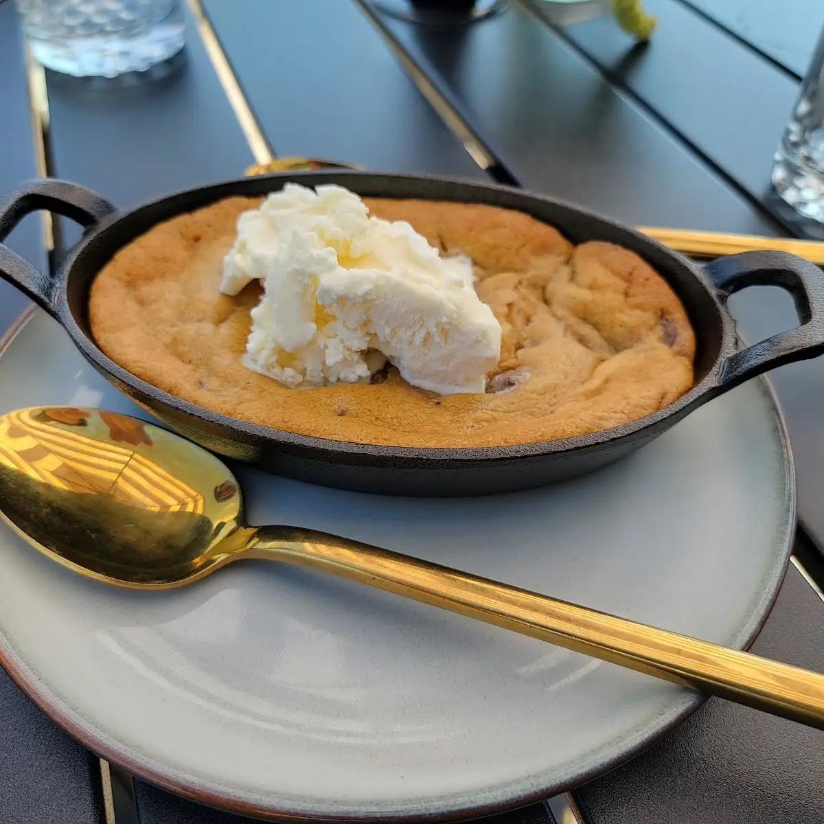Chocolate Chip Cookie and Ice Cream