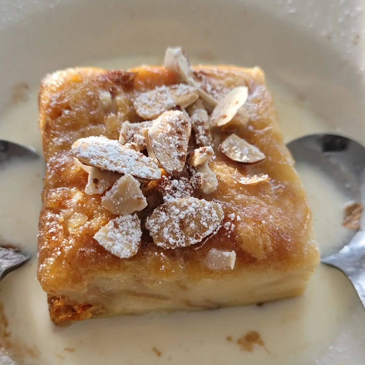 White Chocolate Bread Pudding