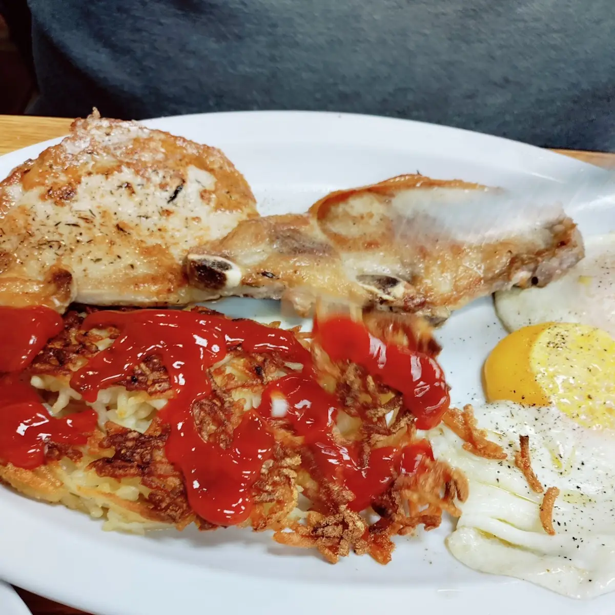 Pork Chops Eggs