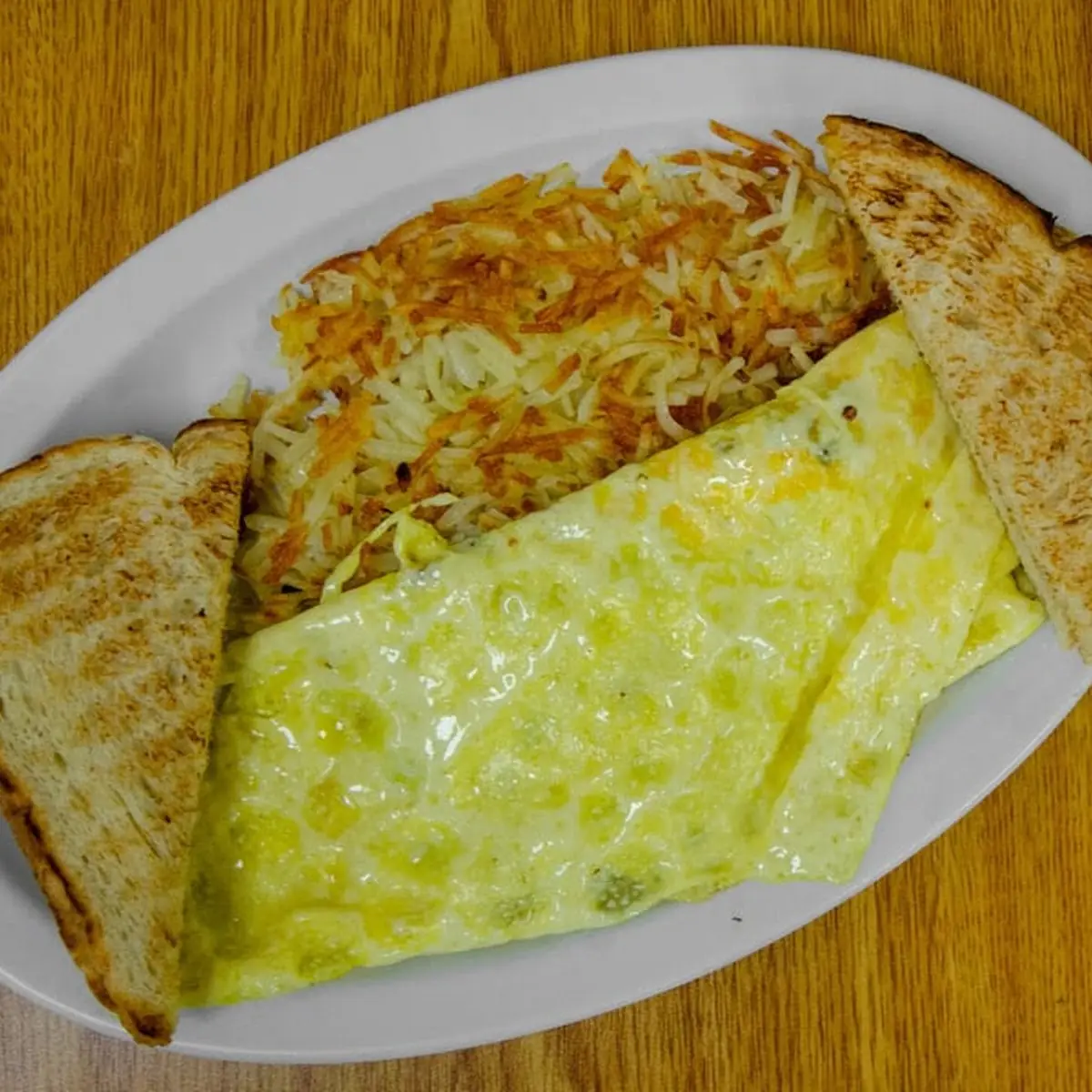 Western Omelette & Hash Browns