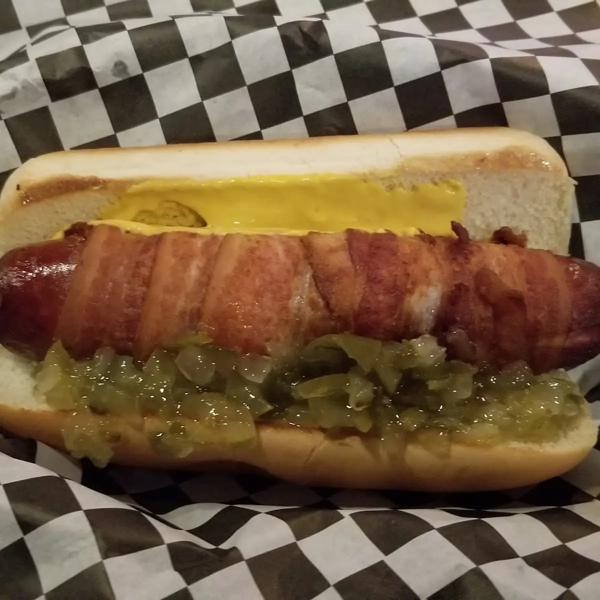 Bacon Wrapped Hot Dog