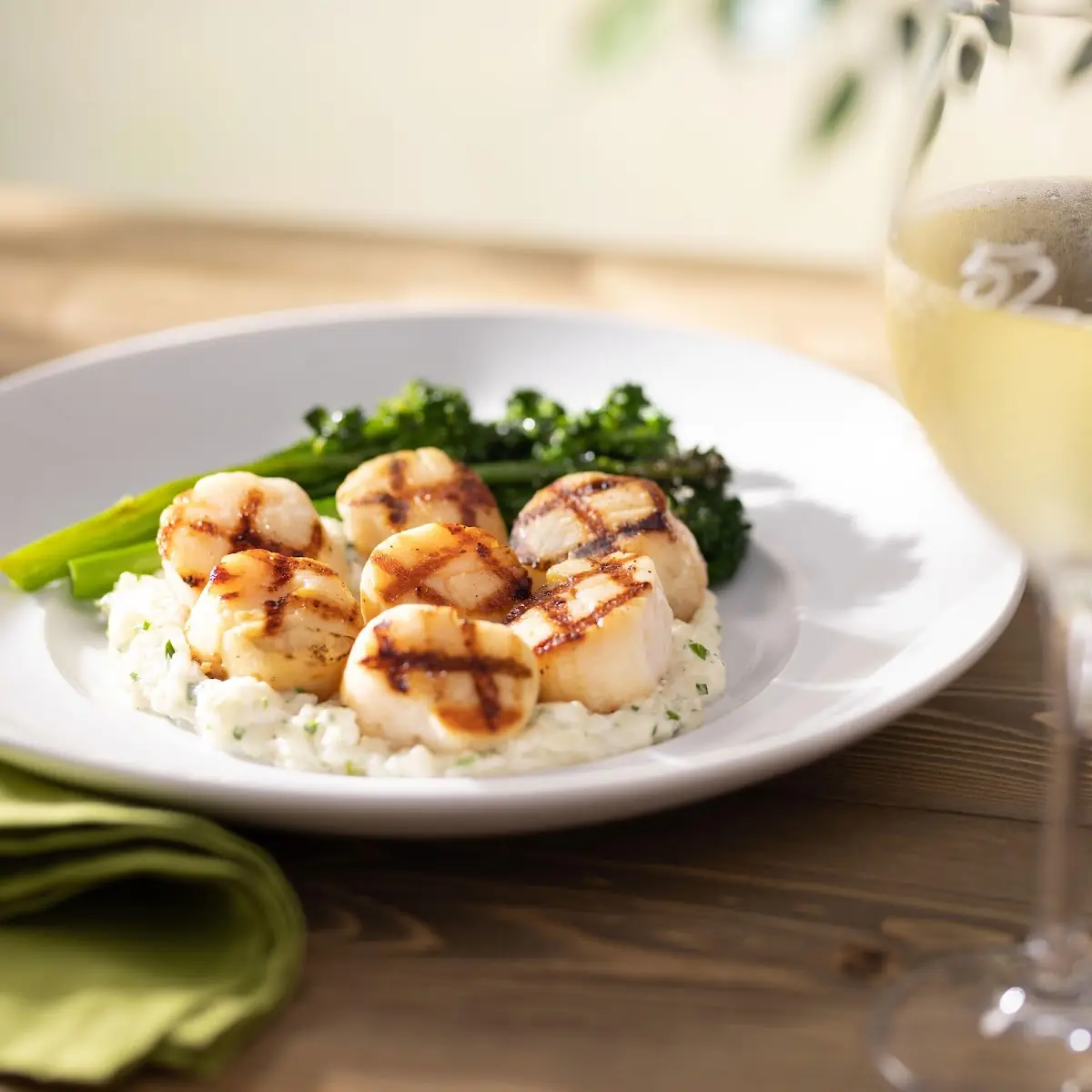 Caramelized Grilled Sea Scallops