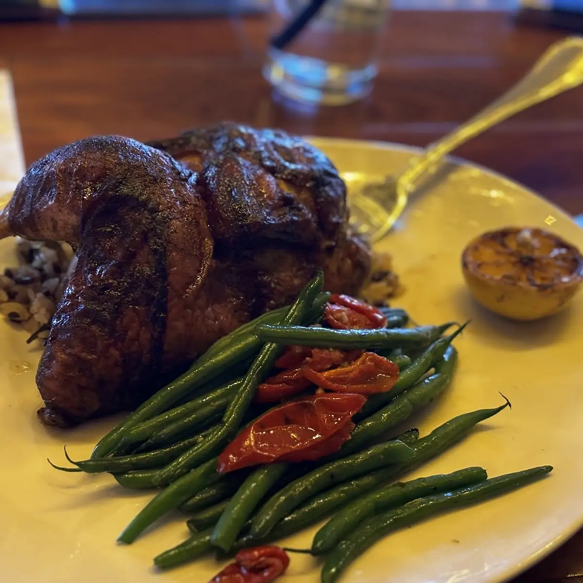 Maple-Glazed All-Natural Roasted Half Chicken