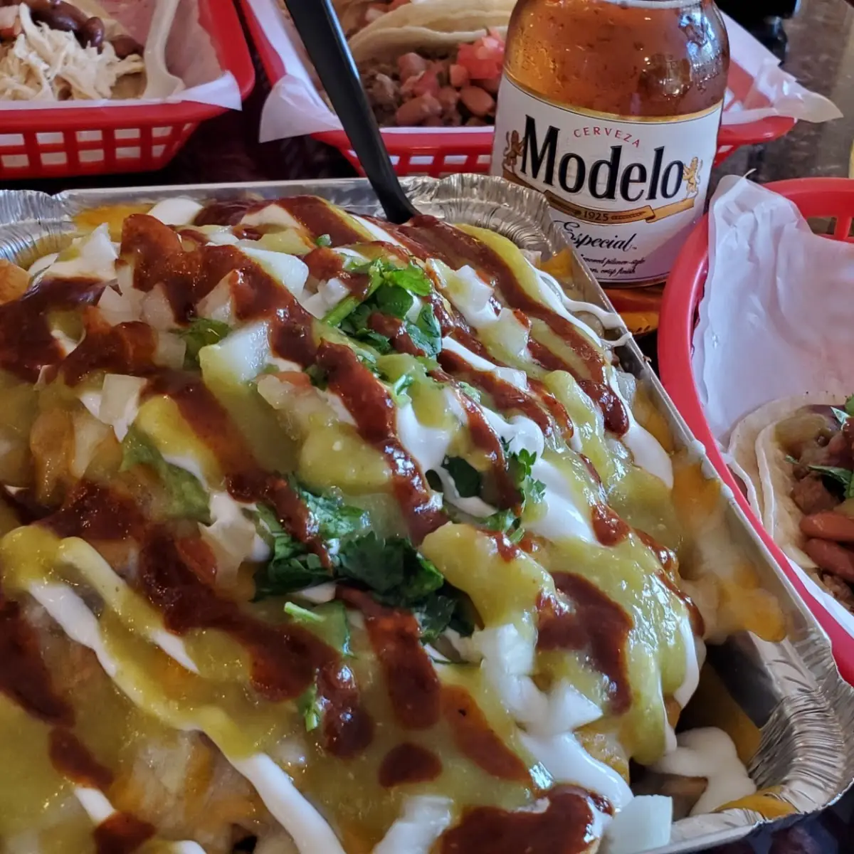 Super Nachos Supreme & a Taco