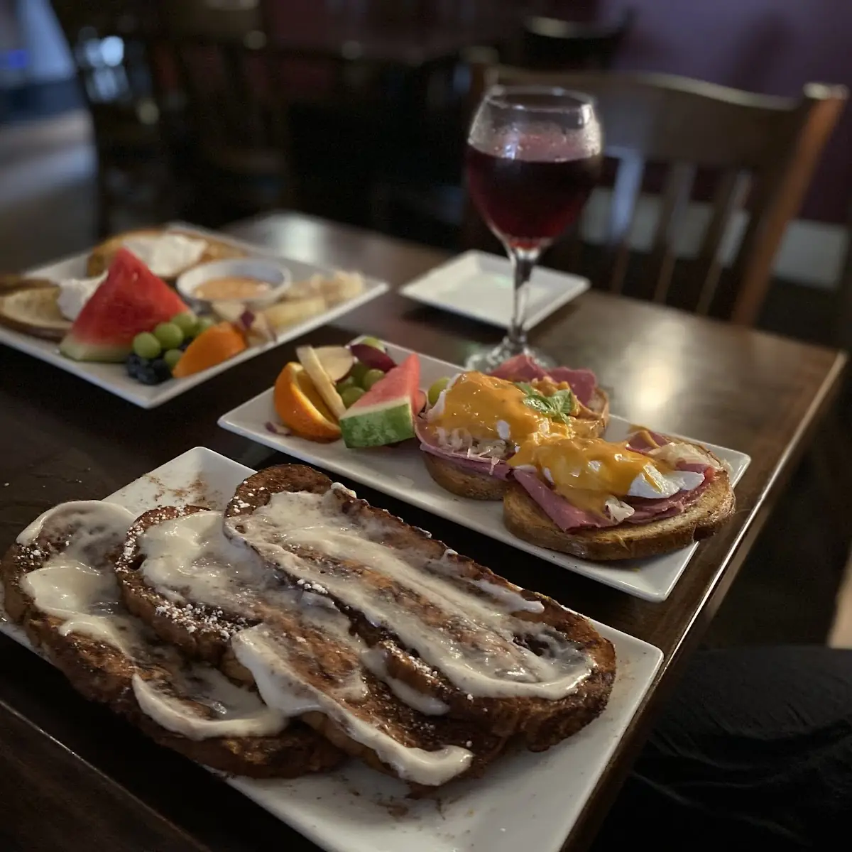 French Toast and Eggs Benedict