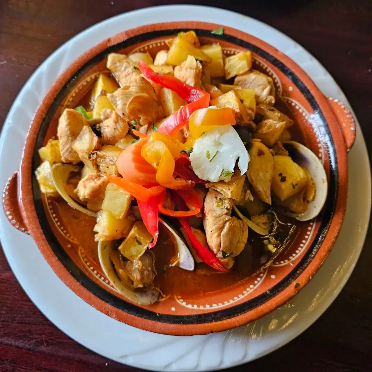 Chicken Alentejana
