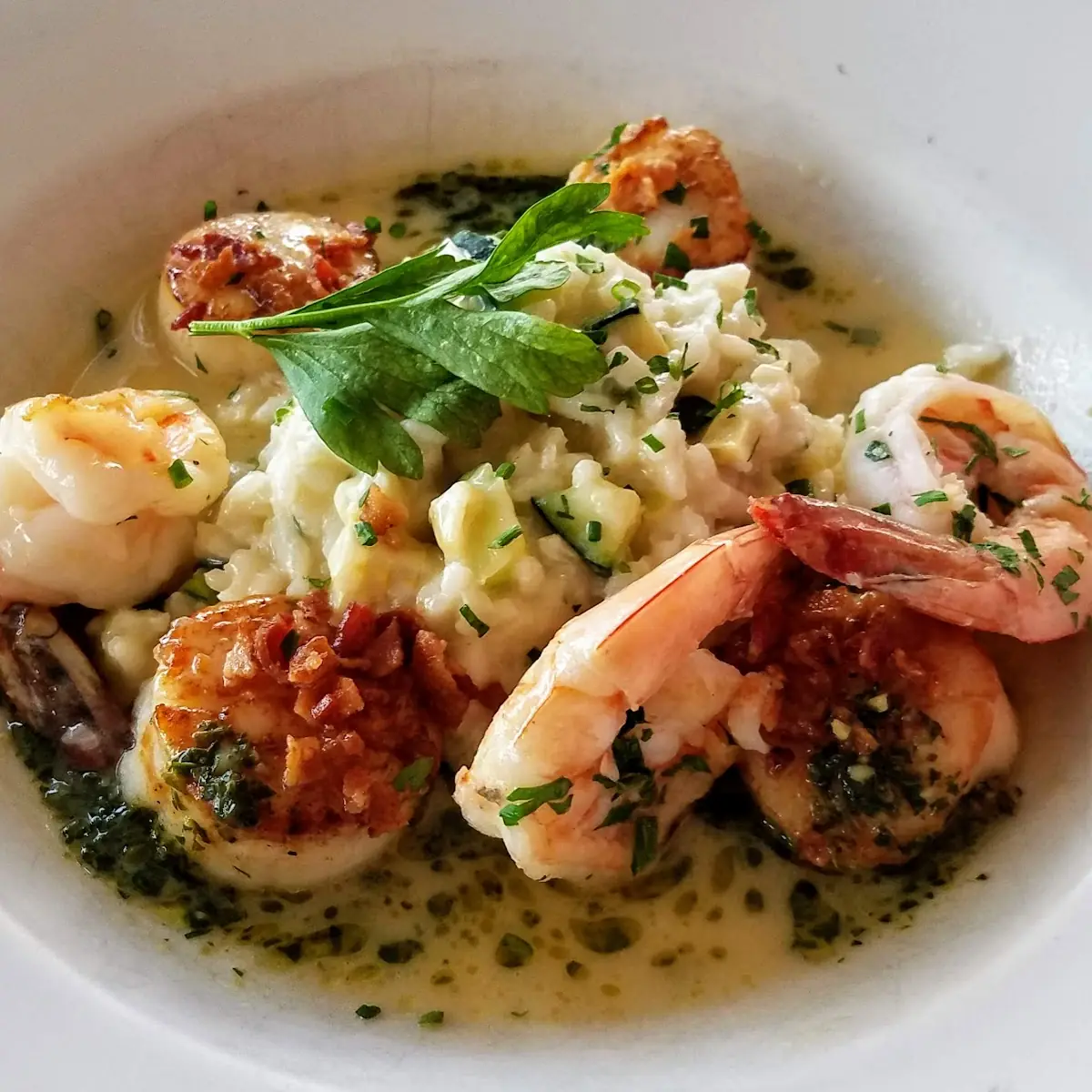 Seared Shrimp & Scallops