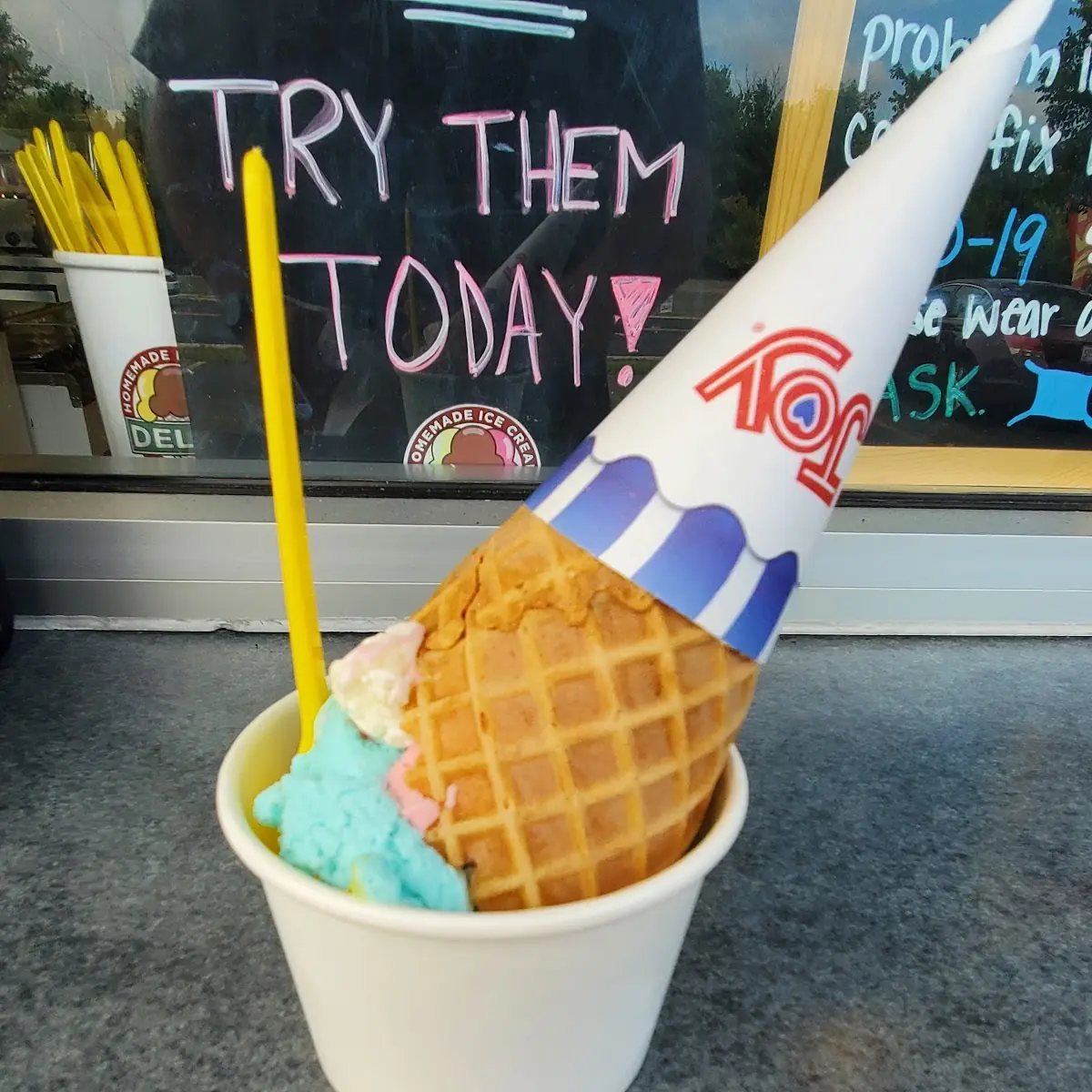 Unicorn Ice Cream Cone