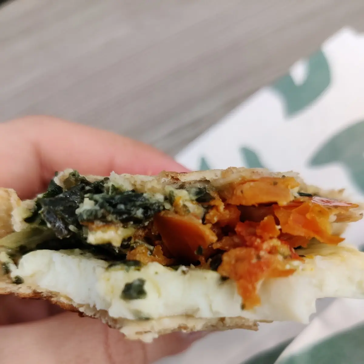 Spinach Feta & Egg White Wrap