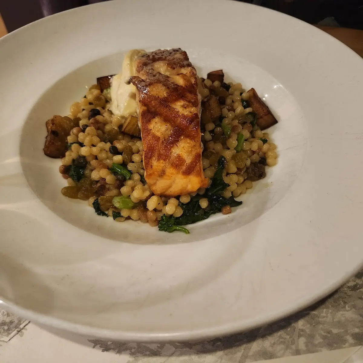 Pan Seared Salmon with Couscous