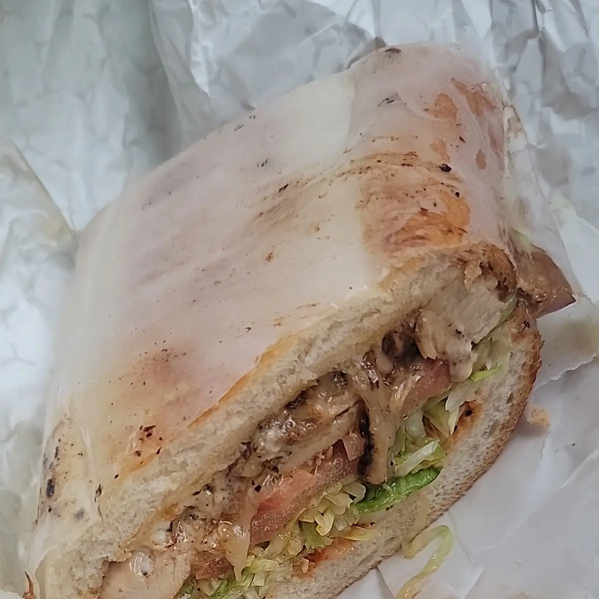 Indian Style Grill Chicken Sandwich Wrap