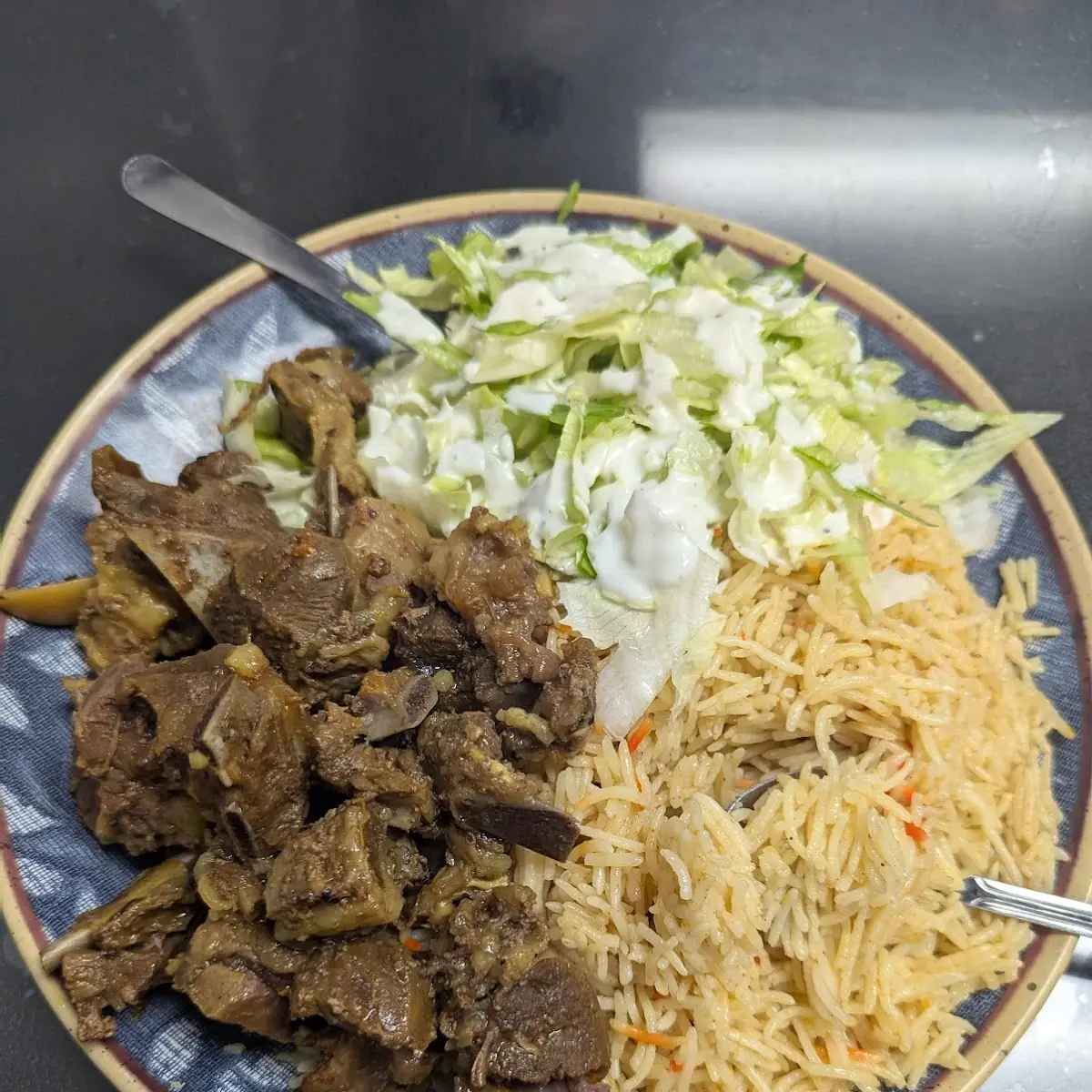 Goat Meat with Rice