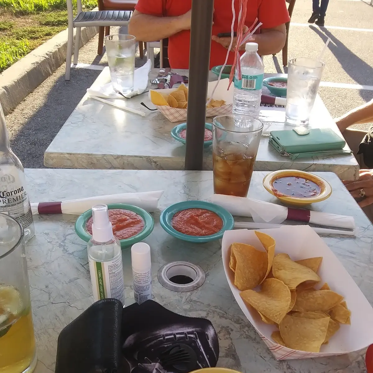 Table Nachos with Hot and Mild Sauce
