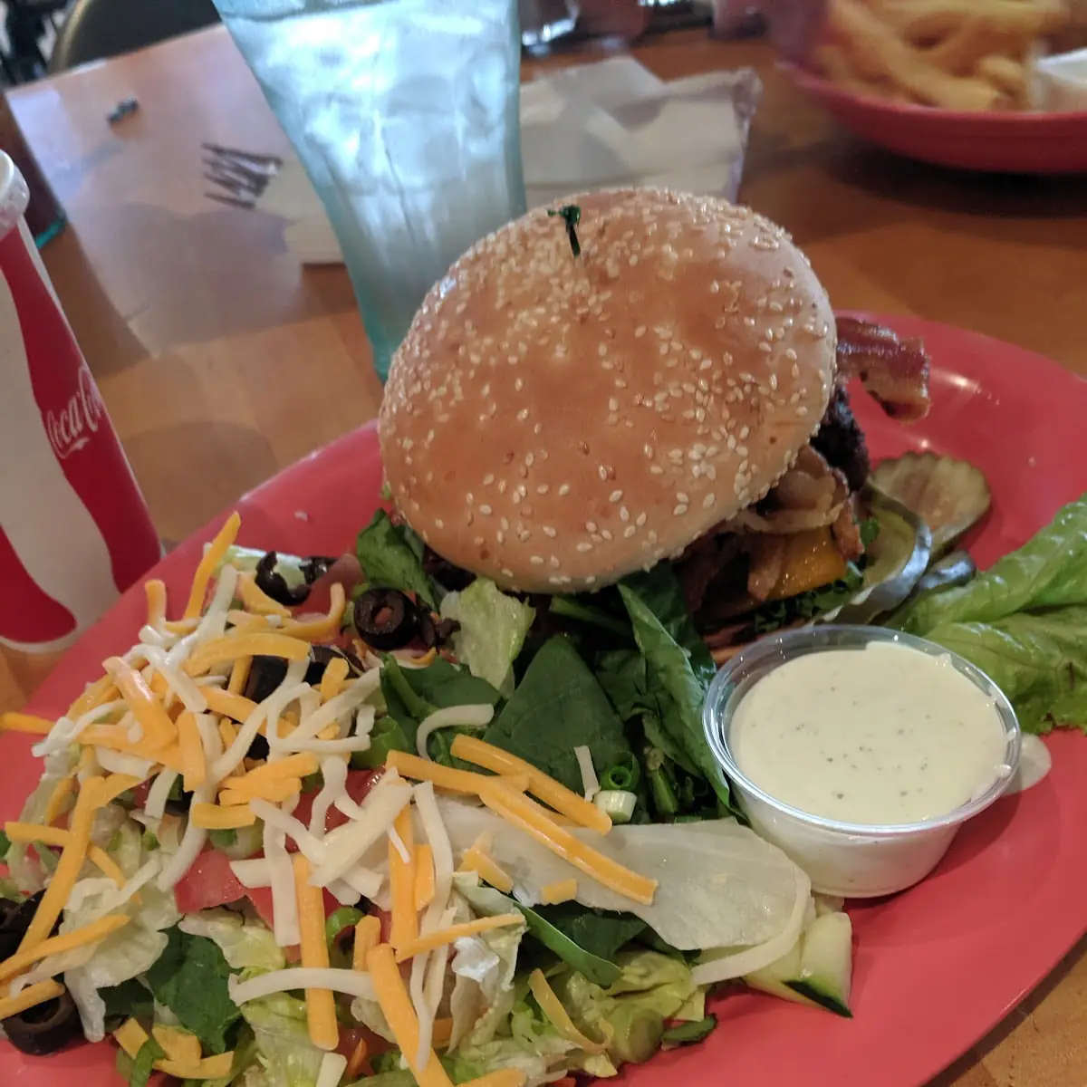 BBQ Western Burger Sub Salad
